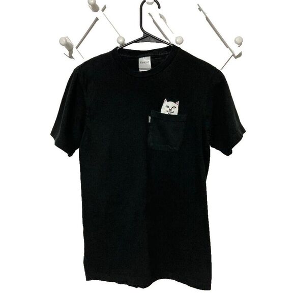 Ripndip Other - Rip N Dip Unisex T-Shirt Small Black Pocket Cat Kitty Lord Nermal